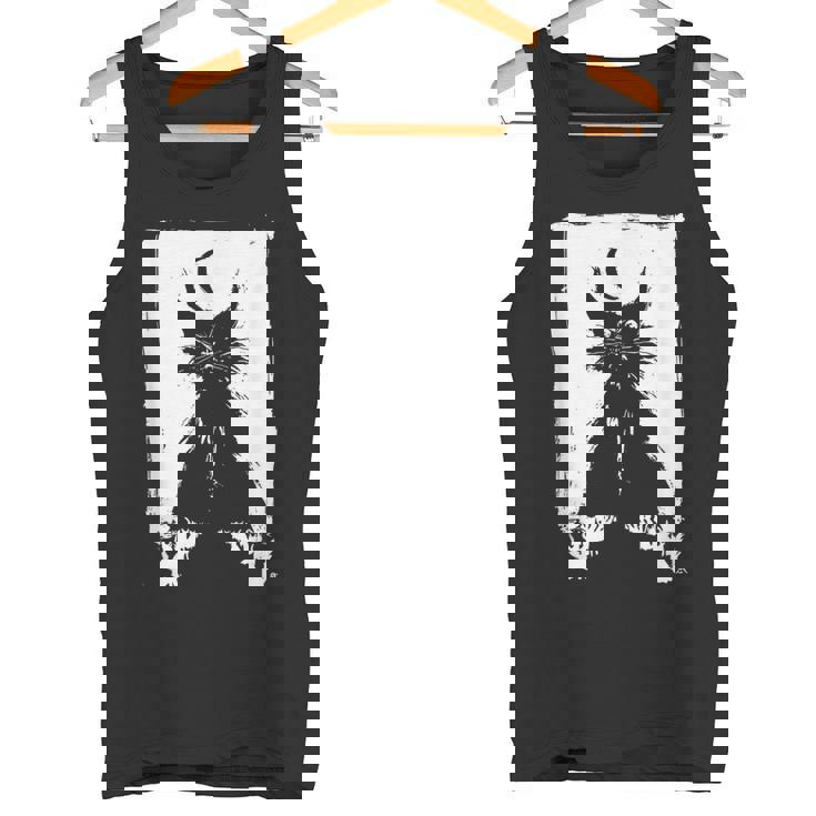 猫の夜の儀式 猫のウルタル・キム・ホルム アート Cat Night Ulthar Ritual Kim Holm タンクトップ