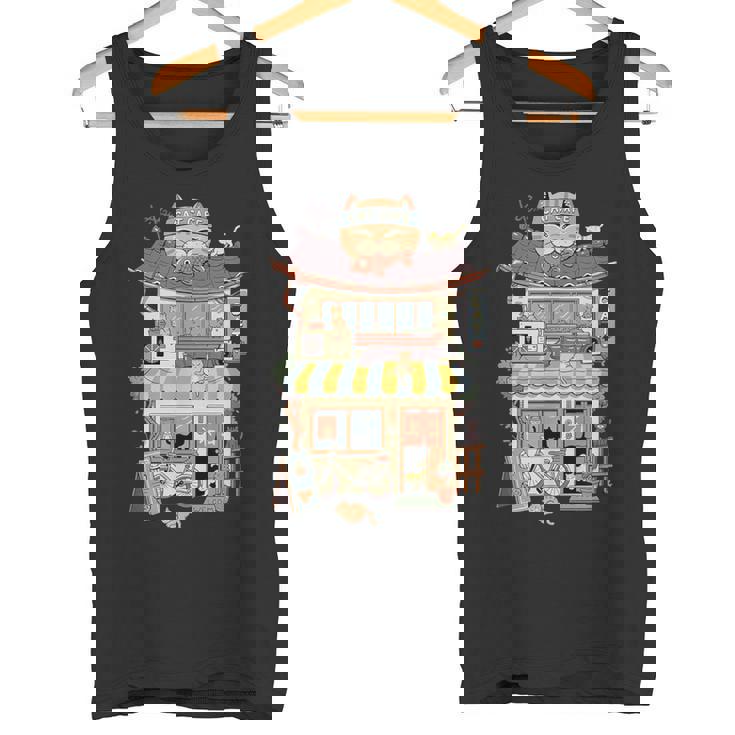 猫カフェ タンクトップ