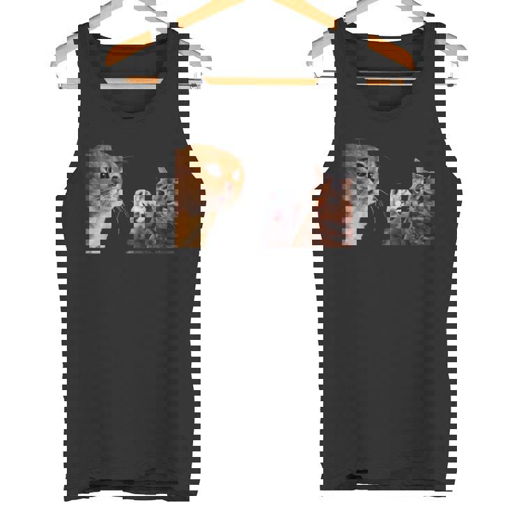 猫ミーム 説教する猫 怒られる猫 泣き叫ぶ猫 説教 怒る かわいい 面白い 人気 楽しい ハッピー タンクトップ