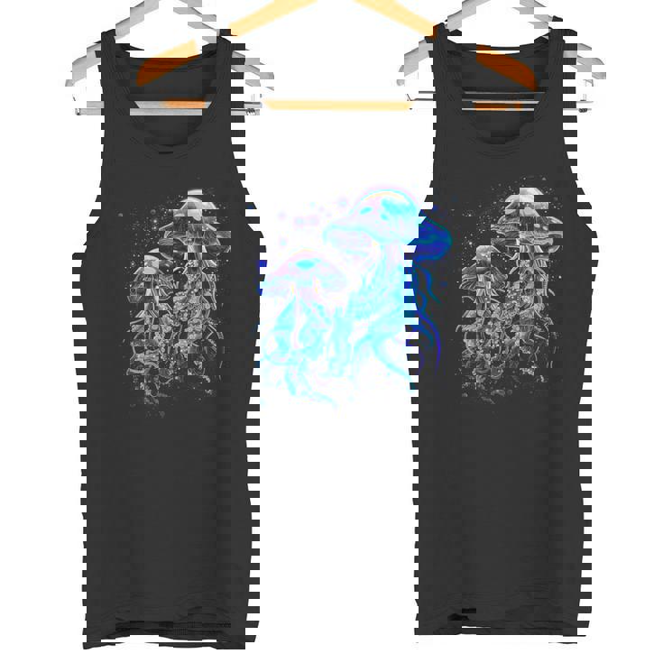 生物発光発光クラゲ タンクトップ