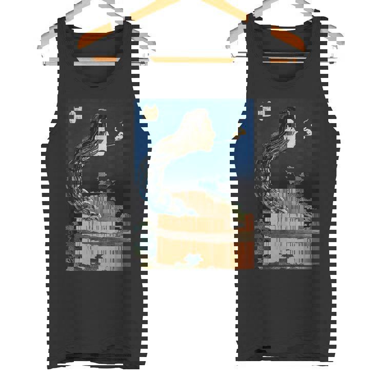 番町皿屋敷 百物語 怪談 葛飾 北斎 お皿のマンション お菊 日本美術 ハロウィン タンクトップ