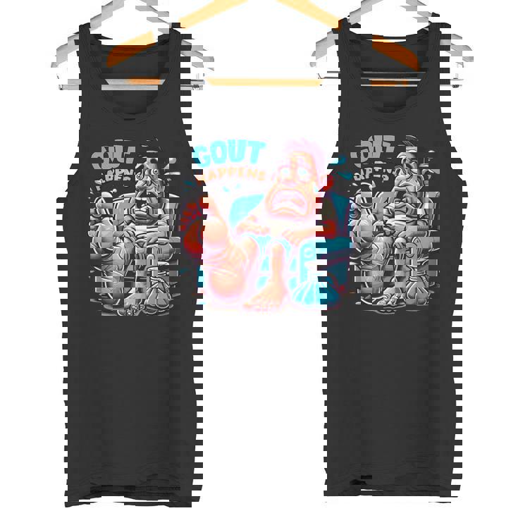 痛風が起こる 面白くて陽気な愚かな痛み むくみ タンクトップ