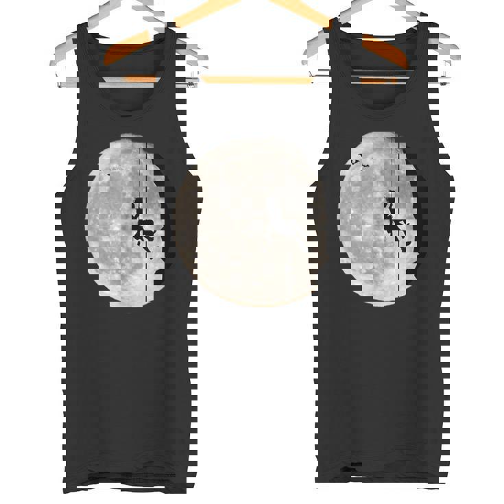 登山、フリークライミング、登山、ボルダリング、月 タンクトップ