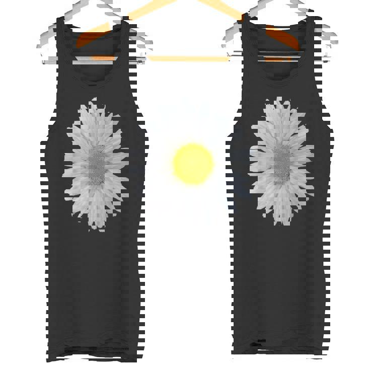 白いデイジーの花、咲くデイジー、花、花、デイジー タンクトップ