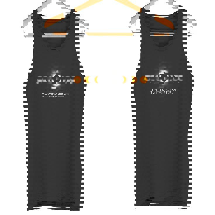 皆既日食2024年4月8日太陽の月 タンクトップ