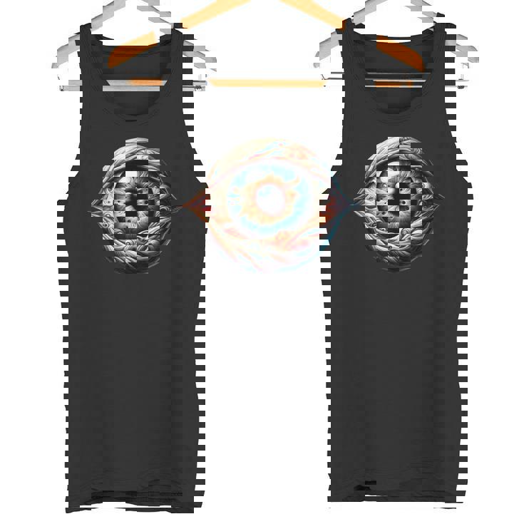 目玉 不気味な目 タンクトップ