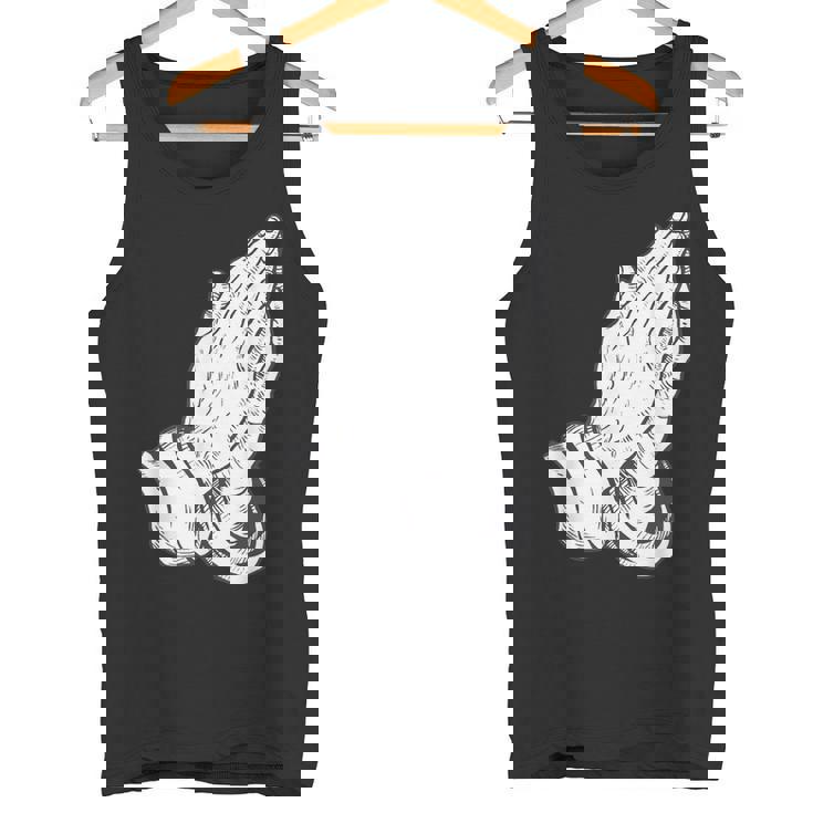 祈るイエスの手 タンクトップ