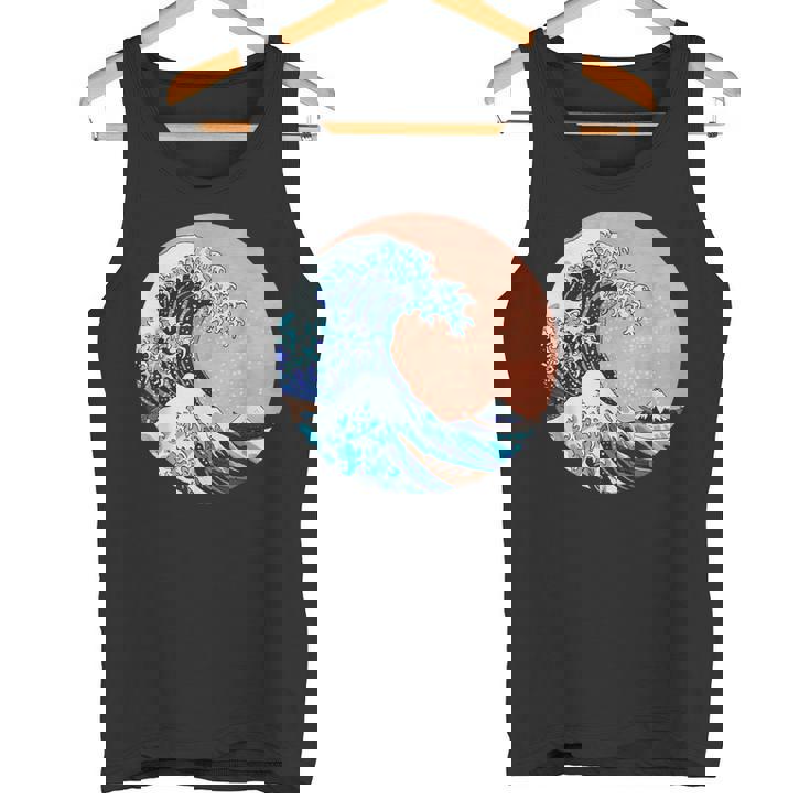 神奈川の偉大な波 日本製 タンクトップ