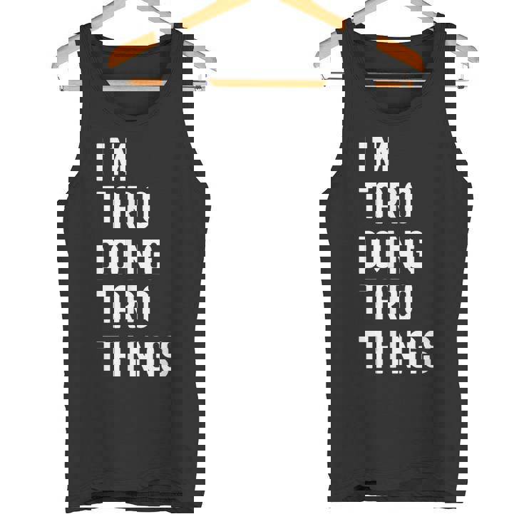 私は Taroです。Taro が行うことを行う。 タンクトップ