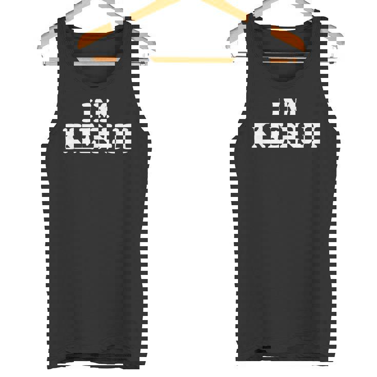 私はケンジ、私の名前はケンジ、私はケンジ、パーソナライズ タンクトップ