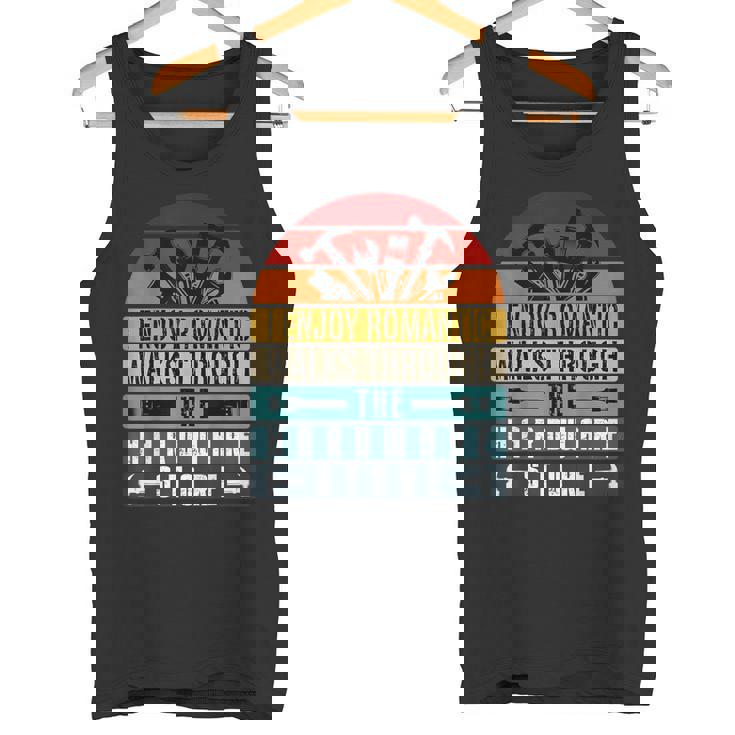 私は金物屋の男たちを長い間ロマンチックな散歩を楽しんでいます タンクトップ