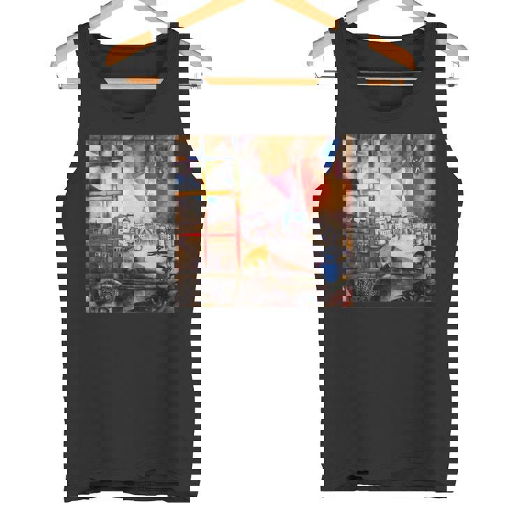 窓を通るパリ マルク・シャガール タンクトップ