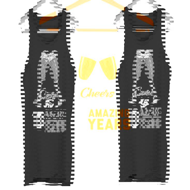 結婚10周年記念ギフト Cheers Amazing Years Married タンクトップ