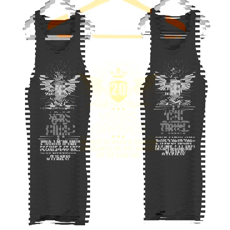 結婚20年 結婚20周年 結婚20周年 結婚記念日 結婚記念日 タンクトップ