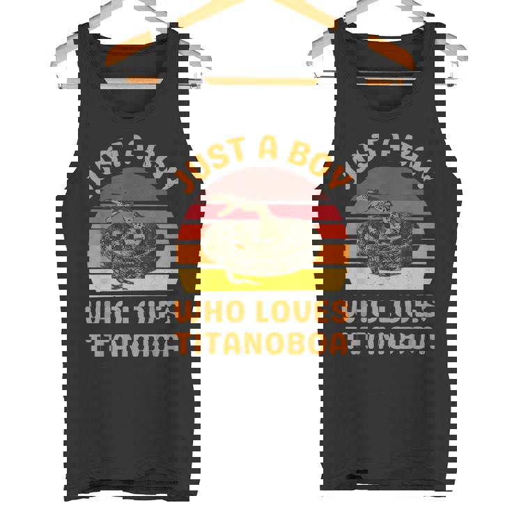 絶滅した大蛇ティタノボアを愛するただの少年 タンクトップ