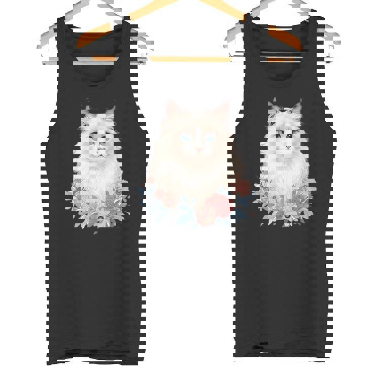 美しいラグドール猫 タンクトップ