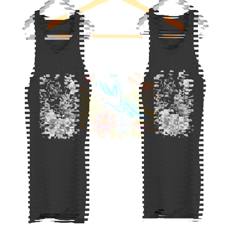 美しい昆虫アート カマキリ タンクトップ