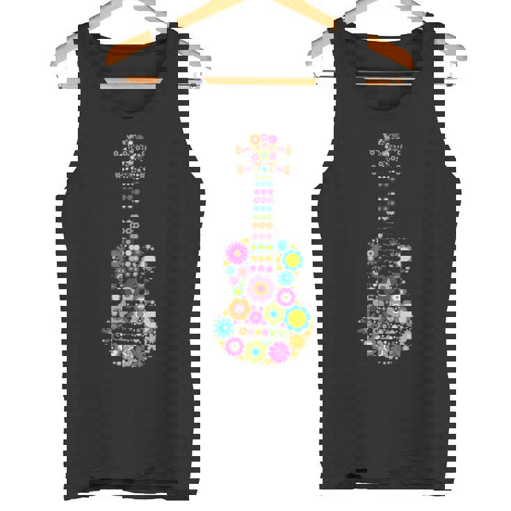 美しい花の4弦ウクレレ楽器 タンクトップ