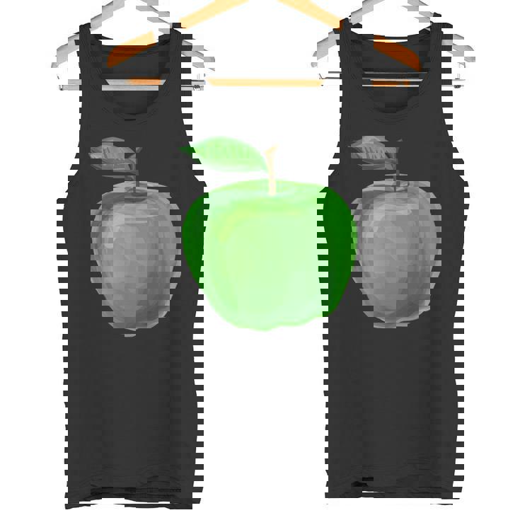美しい青りんごを彩った果物や果物のりんご。 タンクトップ