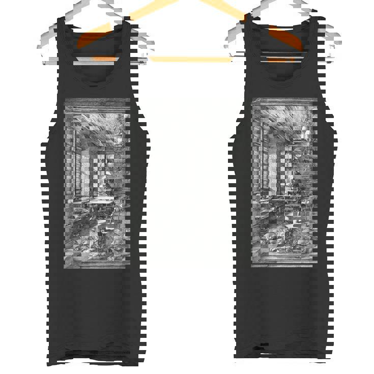 聖ジェロームの研究 アルブレヒト・デューラー ゴシック中世美術 タンクトップ