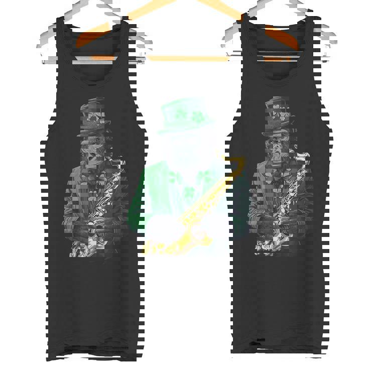 聖パトリックの日 ゴリラサックス タンクトップ