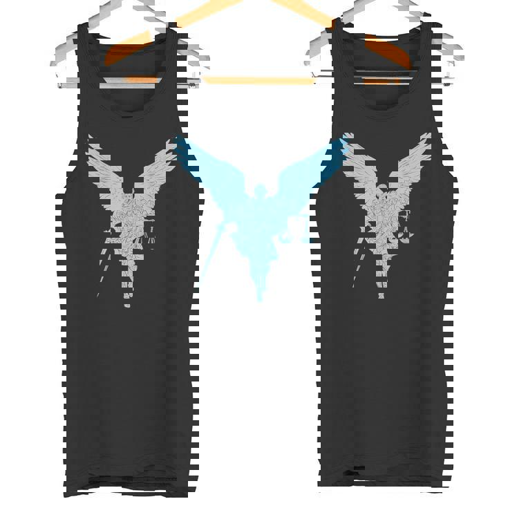 聖ミカエル正義の大天使戦士。キリスト教の信仰 タンクトップ