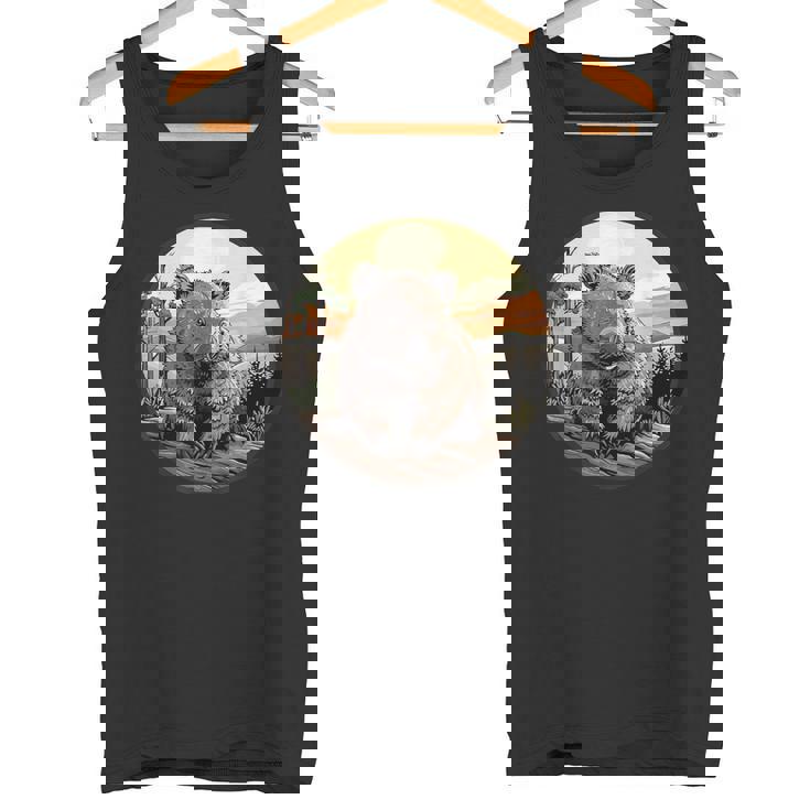 自然の中のウォンバット、ウォンバット タンクトップ