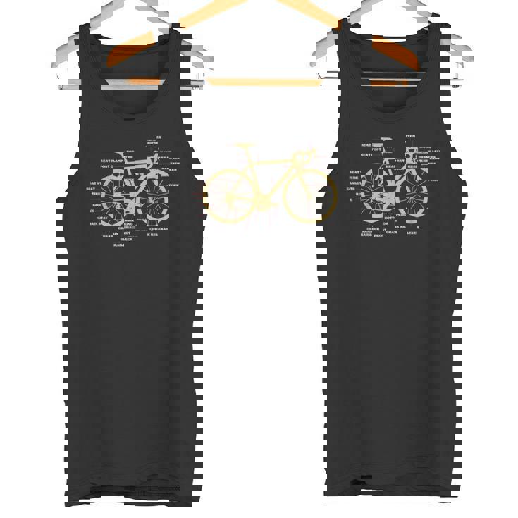 自転車 サイクリング 解剖学 ロードバイク パーツ バイク サイクリング サイクリング タンクトップ