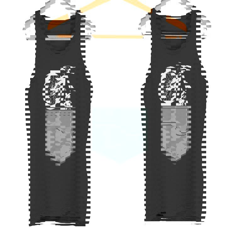 自転車チェストポケットバッグ 迷彩柄 マウンテンバイクギフト タンクトップ