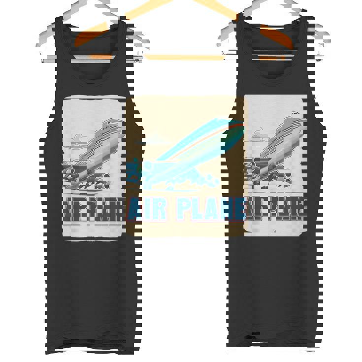 航空機愛好家のためのクールな旅客機飛行機コスチューム。 タンクトップ