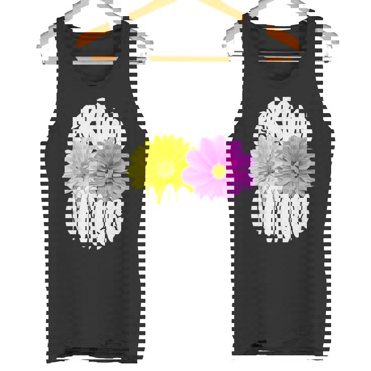 花 可愛い 自然からの贈り物 From Natre タンクトップ