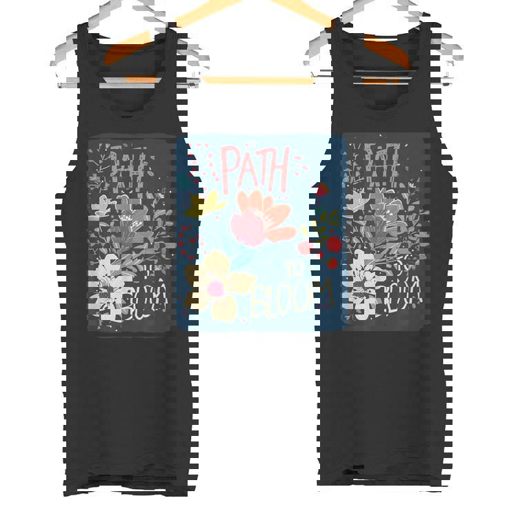 花を咲かせる春好きのための面白い小道コスチューム。 タンクトップ