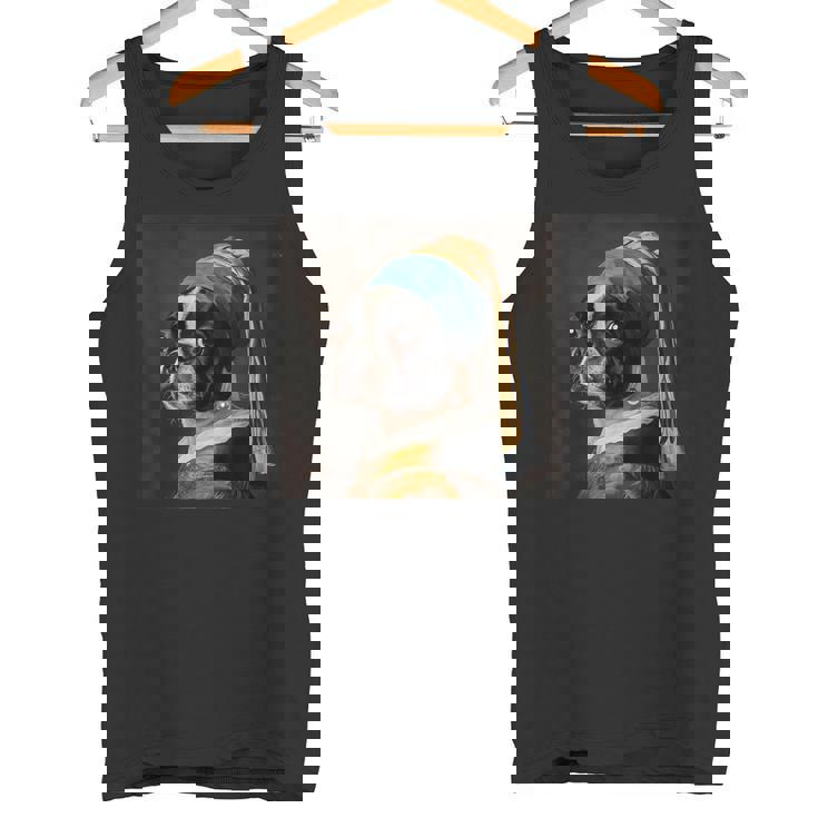 芸術におけるボストンテリア、 タンクトップ