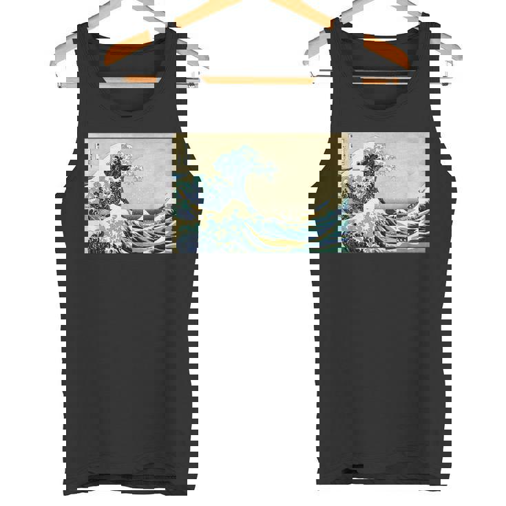 葛飾 北斎 神奈川沖浪裏 有名なヴィンテージアート スタイリッシュ タンクトップ