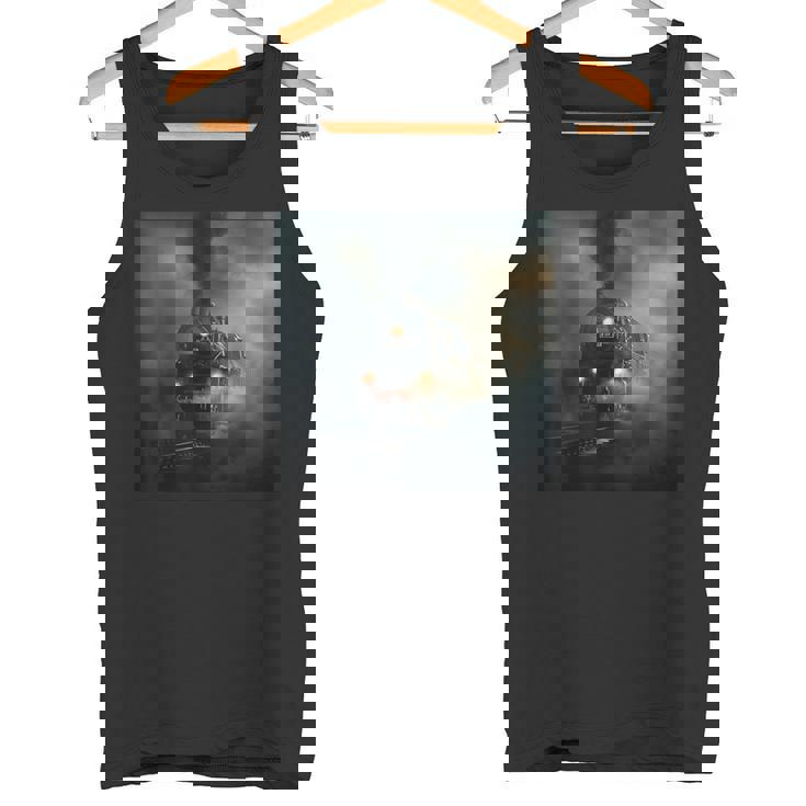 蒸気機関車 鉄道 機関車 ギフト 蒸気機関車 タンクトップ