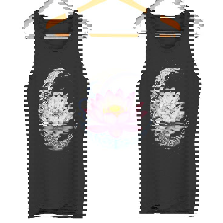 蓮の花 ヨガ 形而上学 タンクトップ