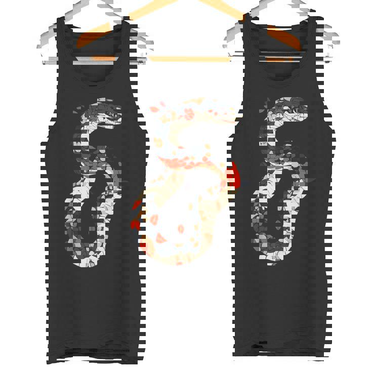 蛇 動物 モチーフ アート 蛇 タンクトップ