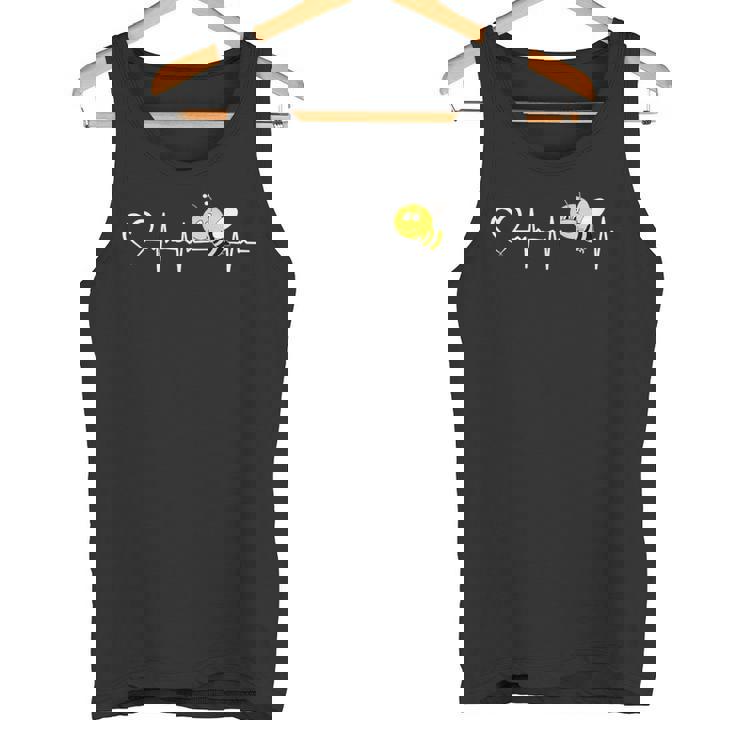 蜂 ハートビート 蜂 ハート 蜂 女王 ミツバチ タンクトップ