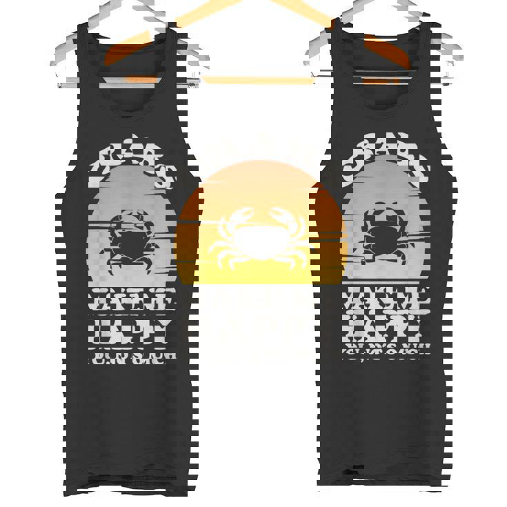 蟹は私を幸せにする カニ服 カニ タンクトップ