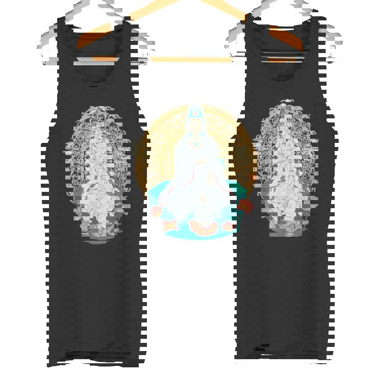 観音菩薩 観音陰仏教 アジアン仏教 タンクトップ