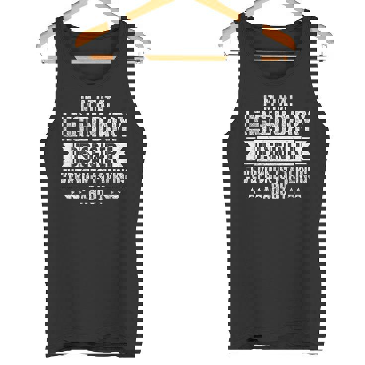 誰もが語る伝説のデザイナーだ タンクトップ