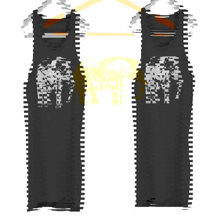 象の贈り物野生生物保護動物園動物動物学アフリカ タンクトップ