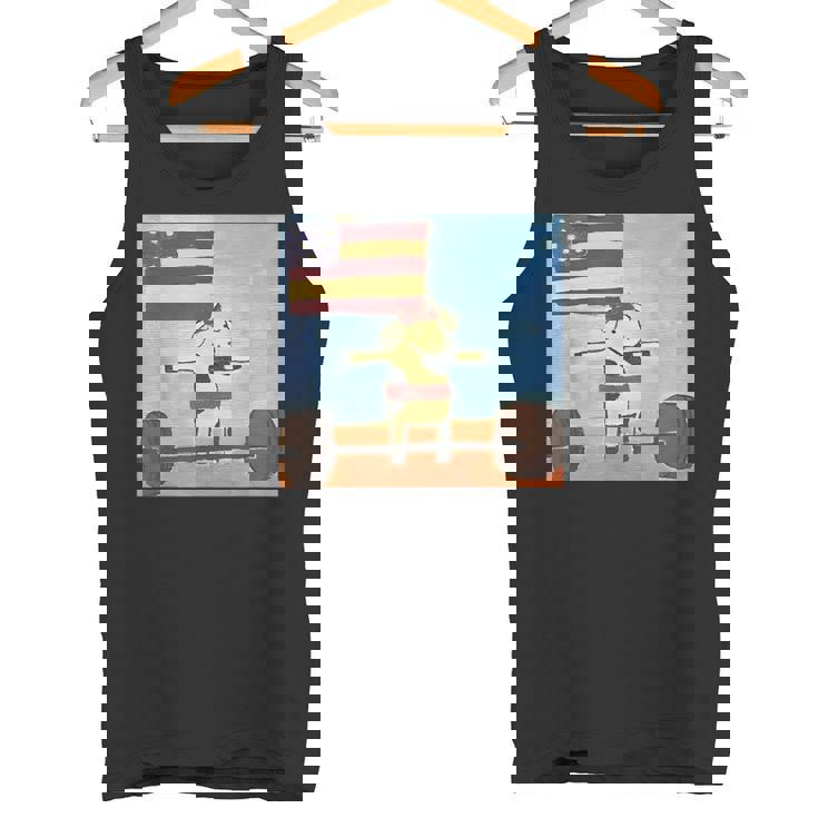 赤身ビーフ パティ赤身ビーフティー デッドリフティングビーフ タンクトップ