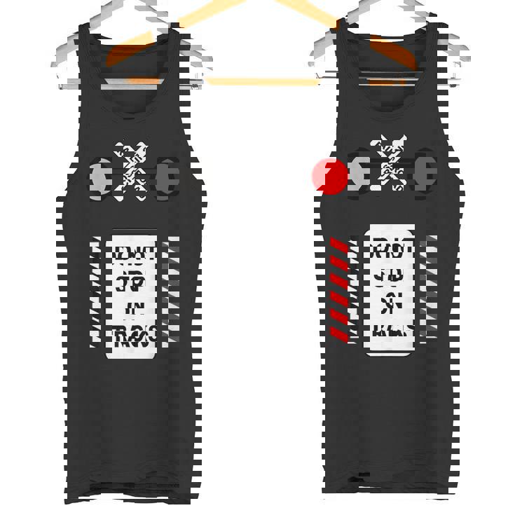 踏切サイン ハロウィン コスチューム 鉄道 電車 タンクトップ