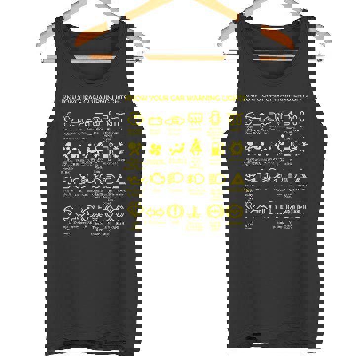 車の警告灯 非常に面白いドライバー タンクトップ