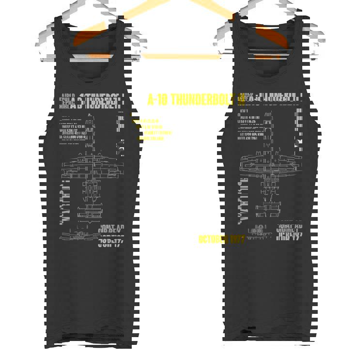軍用機 A-10 Thunderbolt Ii Warthog Usaf タンクトップ