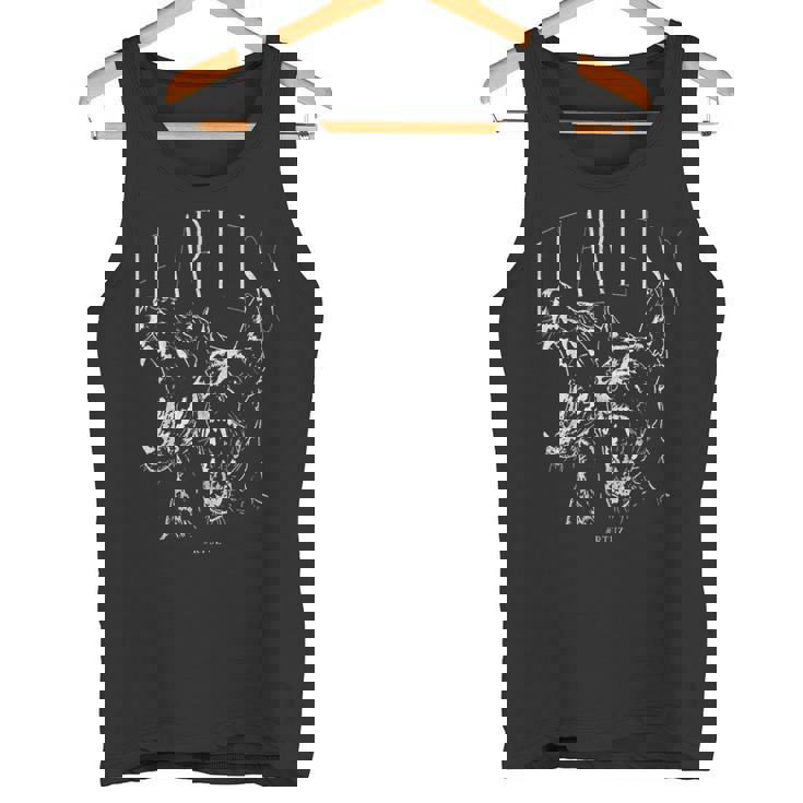 野生の犬ドーベルマンの肖像画 犬の飼い主ドーベルマン タンクトップ