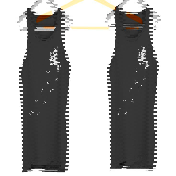 野生動物 足跡 水陸両用 カエル 熱帯雨林 カエル タンクトップ