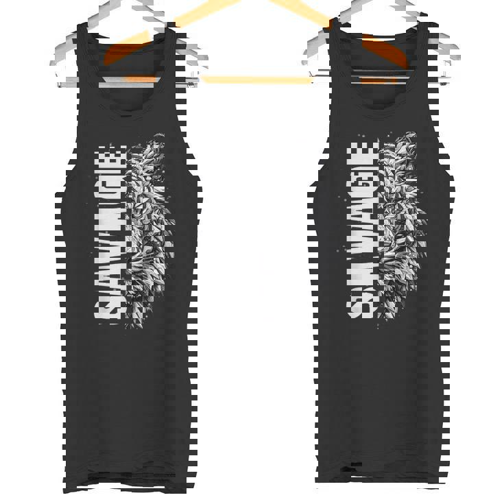 野蛮な虎 野生動物 遊び心のあるグラフィックプリント タンクトップ