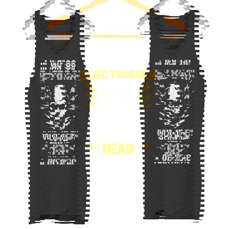 メンズ 電気工事士 電気 おもしろ電気工事士 タンクトップ